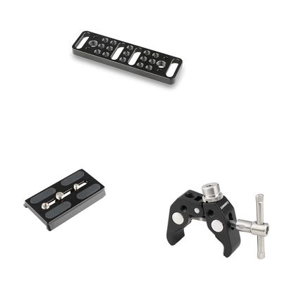 CAMVATE Multi-Function Mounting Plate + Crab clamp + Camera Quick Release Base Plate