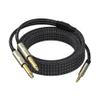3.5mm Stereo Cable, Audio Cord, 16FT, 1/8 TRS to Dual 1/4 TS Mono, Y Splitter Stereo Cord Adapter Compatible with iPhone, PC, CD, Speaker, Home StereoSystem view 2