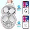 BOVKE Hard Carrying Case with Sleep Mode for Apple AirPods Max Wireless Over-Ear Headphones, AirPods Max Protective Portable Storage Bag with Mesh Pocket for Headphone Accessories, White Rosegold view 2