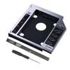 ThtRht Optical Drive to Hard Drive Caddy Bracket 2nd HDD SSD Enclosure Universal 9.5mm SATA Port Case Adapter Converter Tray for DELL SFF HP Laptop Internal DVD CD RAM ROM Player view 1