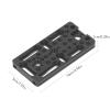 Camera Cheese Plate, Aluminum Lightweight Camera Easy Plate, with 1/4 3/8 Thread Hole Cold Shoe Mount, Versatile Expansion Ports, for Landscape and Portrait view 4