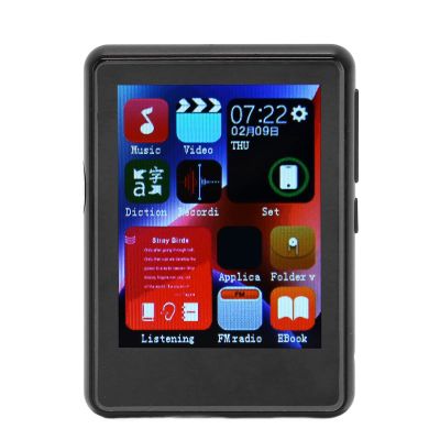 MP3 Player, 2.4 Inch Full , 5.0 HD Noise Reduction Portable MP3 Music Player for Music Lovers, Support FM Radio (Black)