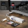 Micro SD Card Reader, USB 3.0, Supports Android & iOS Devices and Windows, Three Card Slot Supports SD, TF, MSUSB,Cards,White (USB C) view 3