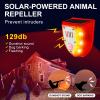 Qualirey 6 Pcs Solar Alarm Motion Detector with Sound Outdoor Motion Sensor 129db Barking Dog Strobe Light Gunshot Sound Alarm Detector Noise Maker Warning Lamp for Home Villa Yard Farm view 4