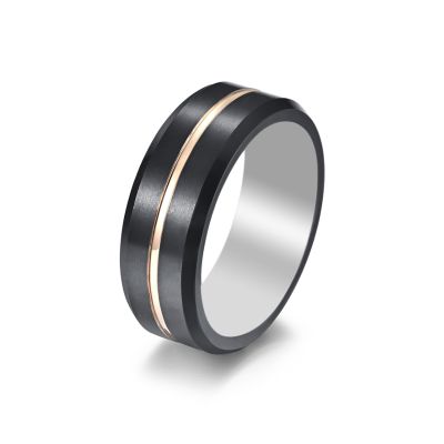 hecere Waterproof Tungsten Steel NFC Forum Type 2 215 496 Bytes Chip Universal for Mobile Phone All-Round Sensing Technology Wearable Smart RingBlack Gold Tungsten NFC ring-20mm