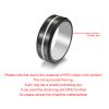 hecere Waterproof Tungsten Steel NFC Forum Type 2 215 496 Bytes Chip Universal for Mobile Phone All-Round Sensing Technology Wearable Smart RingBlack Gold Tungsten NFC ring-20mm view 3