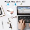 16GB USB 2.0 Flash Drive, BorlterClamp Memory Stick Retro Metal Love Heart Key Shaped Thumb Drive with Keychain for Wedding/Gift Birthday/Graduation Gift view 2