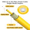 Foboiu 5 Pack OS2 Singlemode LC SC Fiber Patch Cable 3m, SC to LC SMF Fiber Optical Cables Duplex Jumper Patch Cords UPC/UPC, 9/125um, LZSH, 1G/10GB Yellow Jumper Cord 3 Meter(10ft) view 2