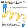 Foboiu 5 Pack OS2 Singlemode LC SC Fiber Patch Cable 3m, SC to LC SMF Fiber Optical Cables Duplex Jumper Patch Cords UPC/UPC, 9/125um, LZSH, 1G/10GB Yellow Jumper Cord 3 Meter(10ft) view 3