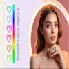 Heart Ring Light, 13" Desk Ring Light with Extendable Selfie Stick Stand for Laptop Video Conference Lighting with Phone Holder Height Adjustable 47 Color Modes for Live Stream/Makeup Compatible view 3