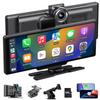 CHOVE Wireless Apple Carplay Screen for Car, 10.26" Apple Car Play & Android Auto Screen,Touchscreen with Backup Camera,Dash cam,Support GPS,Siri/Google,Bluetooth,AUX,Mirror Link,Fit Most Vehicles view 1