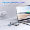 UtechSmart USB C Hub 5 Packs, USB C Ethernet Multiport Adapter, 6 in 1 USB C to HDMI Dock Compatible for MacBook Pro/Air, Chromebook, Dell XPS, HP(Gigabit Ethernet 100W PD 4K HDMI USB 3.0), Gray view 3