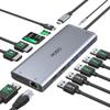 13-in-1 USB C Docking Station+6-in-1 Docking Station Dual Monitor for Laptop view 3