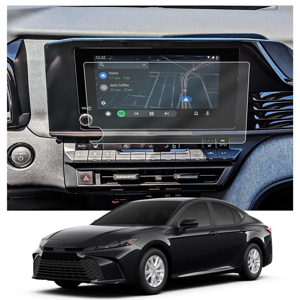 CDEFG 2 Pack for 2025 Toyota Camry 8 Screen Protector for 2025 Toyota Camry SE/LE Accessories Center Touch Screen Protector Car Display Guard (8-Inch)