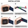 Meliya Silicone Bands Compatible with Fitbit Versa 2 Bands Women Men, Classic Adjustable Sport Replacement Wristbands for Fitbit Versa 2/1 / Lite/SE (Navy Blue) view 4