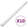 GOLINPEILO 10pcs Cable Trunkings, Cord Hider, Cord Cover Wall Cable Hider, Paintable Cord Cover Channel, Wire Hiders Cable Management, 3.9"x2.4" 32.8' PVC view 2