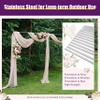10FT x 20FT Backdrop Stand Heavy Duty with Base, Portable Adjustable Pipe and Drape Kit Metal Arch Frame for Wedding Baby Shower Birthday Parties Banquet Decorations view 3