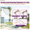 10FT x 20FT Backdrop Stand Heavy Duty with Base, Portable Adjustable Pipe and Drape Kit Metal Arch Frame for Wedding Baby Shower Birthday Parties Banquet Decorations view 4