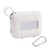 for JBL Go 4 Waterproof Bluetooth Speaker Silicone Cover Case with Carabiner - Portable Protective Skin for Travel (Grey) - co2CREA view 2