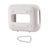for JBL Go 4 Waterproof Bluetooth Speaker Silicone Cover Case with Carabiner - Portable Protective Skin for Travel (Grey) - co2CREA view 4