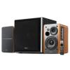 Edifier R1280DBs Active Bluetooth Bookshelf Speakers with T5 8-Inch Powered Subwoofer Bundle - 2.0 Wireless Studio Monitor Speaker Set with Optical Input  Wood Grain view 1