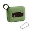 for JBL Go 4 Waterproof Bluetooth Speaker Silicone Cover Case, Portable Silicone Travel Case with Carabiner, Protective Skin Case (Green Case) - co2CREA view 2