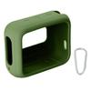 for JBL Go 4 Waterproof Bluetooth Speaker Silicone Cover Case, Portable Silicone Travel Case with Carabiner, Protective Skin Case (Green Case) - co2CREA view 3