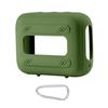 for JBL Go 4 Waterproof Bluetooth Speaker Silicone Cover Case, Portable Silicone Travel Case with Carabiner, Protective Skin Case (Green Case) - co2CREA view 4