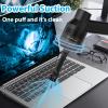 Portable Mini Handheld USB Keyboard Vacuum Cleaner Keyboard Cleaner Kit for Laptop Desktop PC, Cordless Mini Computer Vacuum, Cleaning Dust, Hairs, Crumbs, Scraps, Ash for Laptop, Computer (#01) view 4