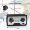 Weather Radio Urageuxy Emergency Weather Alert Radio with AM/FM/WB, Flashlight, USB Interface, Headphone Jack, Easy to Carry for Indoor/Outdoor Emergencies view 2