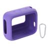 for JBL Go 4 Waterproof Bluetooth Speaker Silicone Cover Case, Portable Silicone Travel Case with Carabiner, Protective Skin Case (Purple Case) - co2CREA view 3