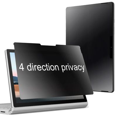 BWEDXEZ 360 Degree Matte Privacy Screen Protector For Microsoft SurFace Book 3/ Book 2/ Book 15 inch Anti-Glare Anti-Spy 4 Sides Anti-Peeping Soft Film