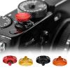 REYGEAK for Fujifilm Camera Shutter Button,4 Pcs Copper Soft Shutter Release Button,Camera Shutter Button Fits for Fuji Fujifilm X100 X100VI X-T5 X-T4 X-T3 Accessories(Red/Brass/Orange/Black) view 1