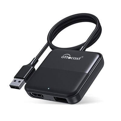 OTTOCAST Car TV Mate - FireTV Stick Converterfor Car - Plug & Play, Stable Fast, No Latency - Compatible withSetTop Box, Switch, etc - HDMI to USB Port Converter for The OEM Factory CarPlay Cars
