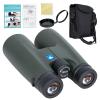 12x50 HD Binoculars for Adults High Powered, HD Large View Binoculars with Clear Low Light Vision, Lightweight Waterproof Binoculars for Bird Watching Hunting, Green view 1