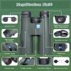 12x50 HD Binoculars for Adults High Powered, HD Large View Binoculars with Clear Low Light Vision, Lightweight Waterproof Binoculars for Bird Watching Hunting, Green view 2