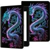 Case for 6" All-New Kindle (11th Generation 2022 Release Only), Slim PU Leather Folio Kindle Cover, with Auto Sleep and Wake & Adjustable Stand for Kindle 11th Gen 2022 Case 6", Blue Dragon view 1