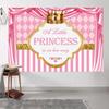 10x8ft Baby Shower Backdrop A Little Princess is on Her Way Pink Gold Crown Photography Background Girls Baby Shower Party Decoration Supplies Photo Booth Props Banner view 4
