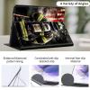 Case for 6.8" Kindle Paperwhite (11th Generation-2021/2023/2024), Slim PU Leather Adjustable Stand Smart Kindle Cover, with Auto Wake/Sleep for Kindle Paperwhite Signature Edition,Firefighter USA Flag view 2
