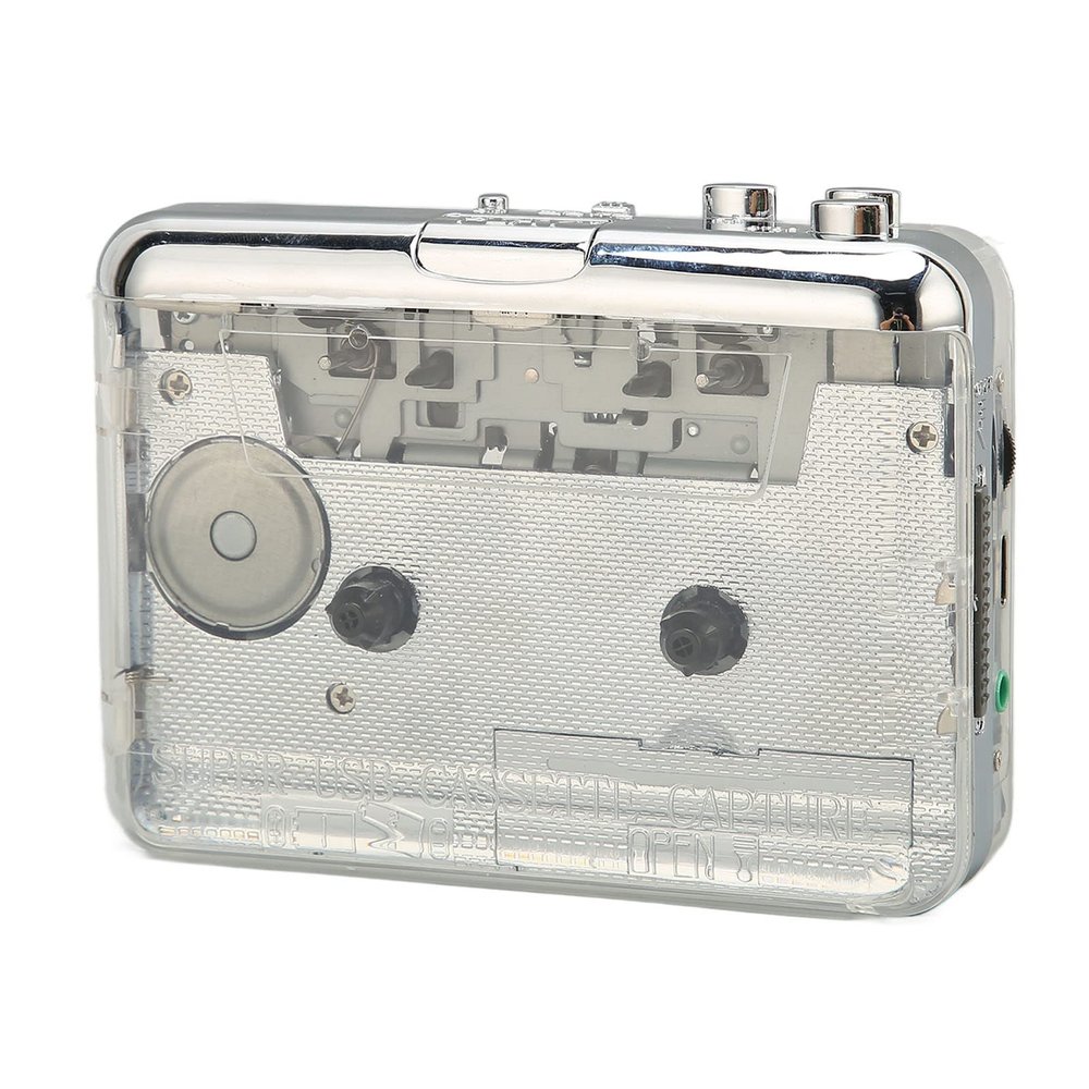 LOCADENCE Portable Cassette Player, Multifunction Clear Stereo Sound FM Radio, USB Power Cassette Player with 3.5mm Headphone Jack