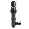 JKSVTF Microscope 180/300x C Mount Optical Lens CCD CMOS Industrial Optical Microscope Coaxial Light for PCB Board CPU Repair Soldering (Black 300X) view 2