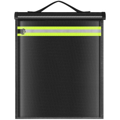 Lulrsay Large Faraday Bags EMP Proof,Portable Faraday Cage for Laptops Tablets,Faraday Bags with Handle&Reflective Strip,EMP bags for Electronics,Fireproof Waterproof RFID Signal Blocker Faraday Pouch