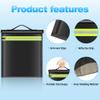 Lulrsay Large Faraday Bags EMP Proof,Portable Faraday Cage for Laptops Tablets,Faraday Bags with Handle&Reflective Strip,EMP bags for Electronics,Fireproof Waterproof RFID Signal Blocker Faraday Pouch view 3