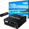 2x2 HDMI Video Wall Controller, HDMI & DVI Support 4K Input TV Wall Controller,1080P Output TV Wall Processor, IR Remote & RS232 Control,180 Degree Rotate 1x2,1x3,1x4,2x2,2x1,3x1x4x1 Video Wall view 1