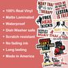 10pcs Muay Thai Sticker Sheet, Cute Sporty Vinyl Decals for Muay Fighters, Coaches, Martial Arts Fans, Waterproof, UV-Resistant, for Laptop, Water Bottle, Gym Bag, Journal, Notebook, Phone Case view 3
