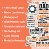10pcs Engineer Sticker Sheet, Clever Cute Vinyl Decals for Engineering Students, Professionals, and Tech Innovators, Waterproof, UV-Resistant, for Laptop, Water Bottle, Journal, Notebook, Phone Case view 3