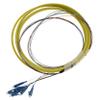 COMZON 6 Strand Fiber Distribution Pigtail, Singlemode, LC/UPC Connectors, Blue Boots, 9.8 Feet (3 Meter) - Low Insertion Loss view 1