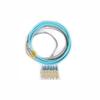 COMZON 6-Strand SC/PC Multimode Fiber Optic Distribution Pigtail, OM3 50/125, Color Coded 900um Breakout, 9.8 Feet (3 Meter) - Durable Jacket view 1