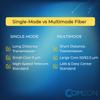 COMZON 6-Strand SC/PC Multimode Fiber Optic Distribution Pigtail, OM3 50/125, Color Coded 900um Breakout, 9.8 Feet (3 Meter) - Durable Jacket view 4