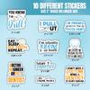 10pcs Dentist Sticker Sheet, Funny and Cute Vinyl Decals for Dentists, Dental Hygienists, Assistants, and Students, Waterproof, UV-Resistant, for Laptop, Water Bottle, Notebook, Phone Case (Dentist) view 2